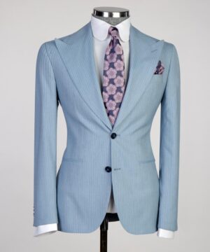 gray blue Male suit
