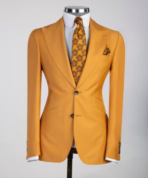 Golden yellow 3 piece  Male suit