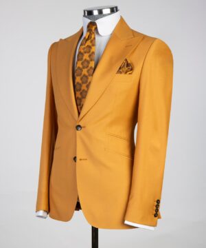 Golden yellow 3 piece  Male suit