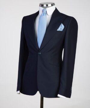 Blue black  Male suit