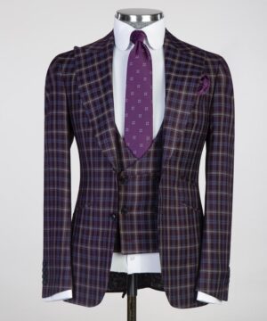 check  pattern  Male suit