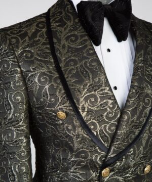 luxury style double breasted suit for men