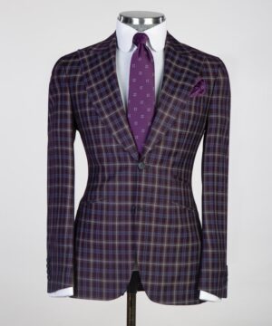 check  pattern  Male suit