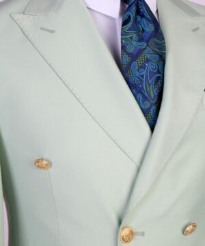 cream breasted suit for men