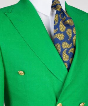 Green  breasted suit for men
