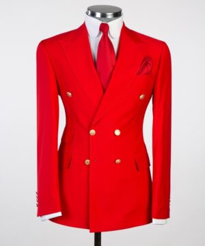 Classic Red breasted suit for men