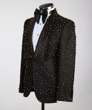 Gold decorated Luxury Male suit