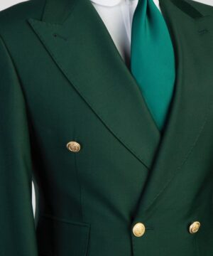 Forest Green breasted suit for men