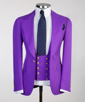 Purple suit for men