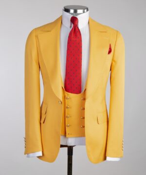 Yellow green  suit for men
